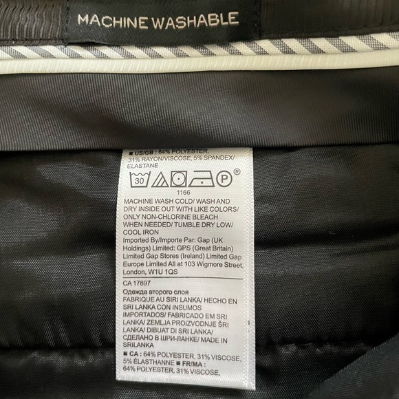 Banana Republic Navy Avery Pant w/ Red/White Racing Stripe, Women’s Size 6, NWT - Picture 10 of 14